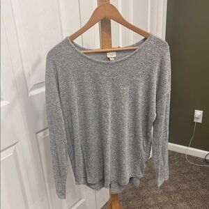 a new day Charcoal Long Sleeve Women's Top
